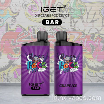 Igetbar 3500 Puff Pengisian ulang koil mesh sekali pakai
